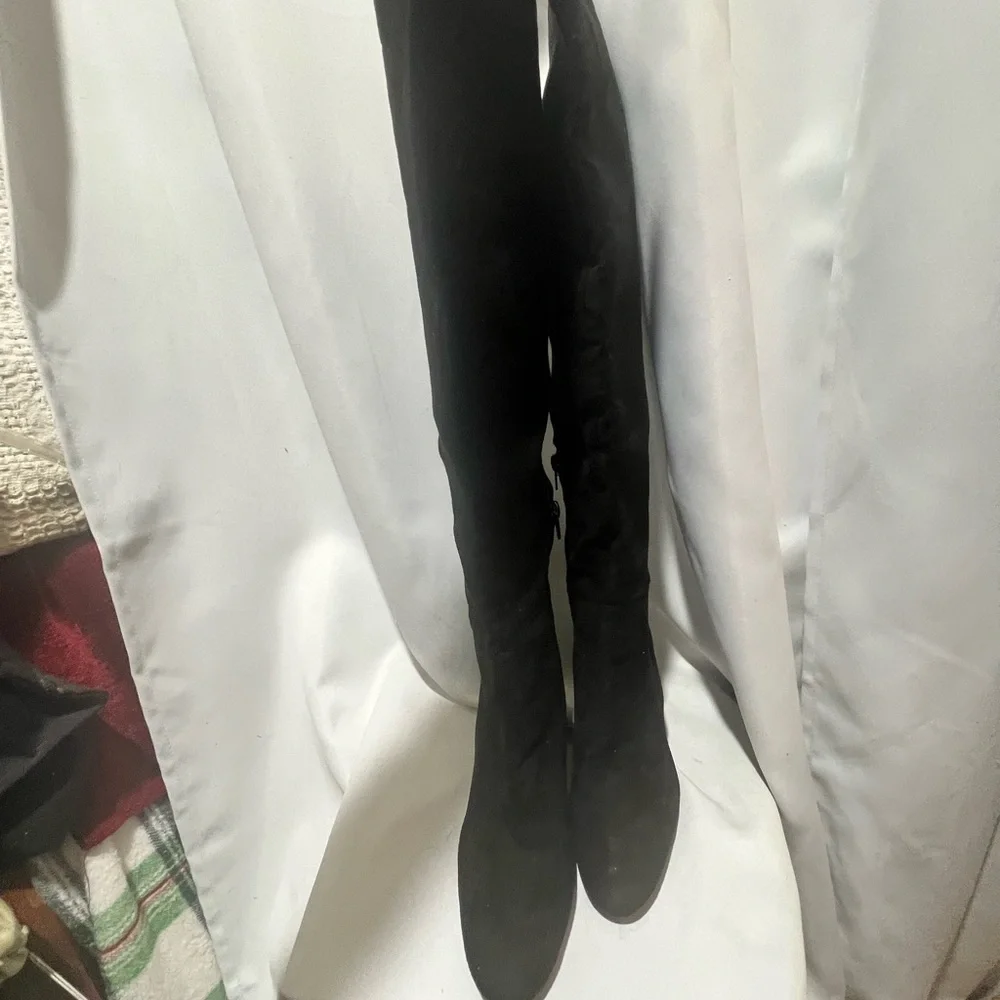 Steve Madden Black Over the Knee Boots
